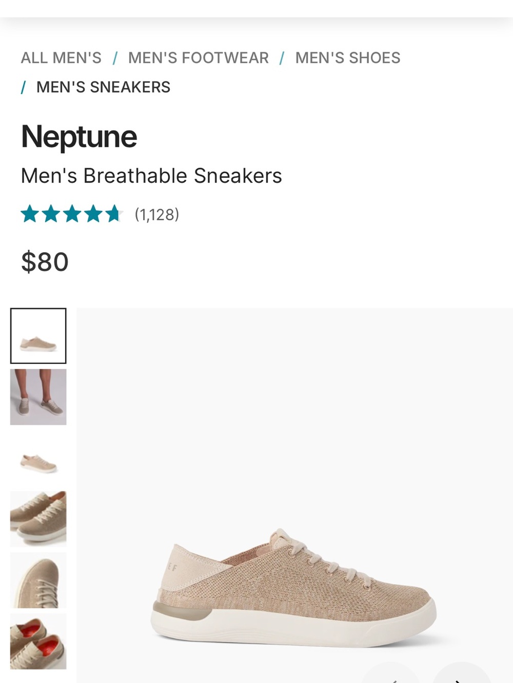 REEF SWELLSOLE NEPTUNE TAN 11